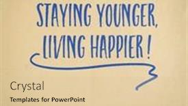  Presentation with personal development - Theme featuring growing-older-staying-younger-living and a lemonade colored foreground