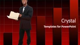  Presentation with sun rising over north america - Slide set consisting of growing population - businessman with thumb up background and a wine colored foreground