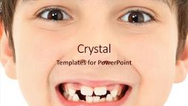  Presentation with teeth - Beautiful presentation theme featuring growing up kids - attractive young boy with missing backdrop and a lemonade colored foreground