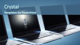  Presentation with black technology - PPT layouts enhanced with brilliant new growth - technology and advertisement concept background and a ocean colored foreground