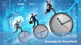  Presentation with recovery - Beautiful slides featuring growth-and-recovery-concept backdrop and a teal colored foreground