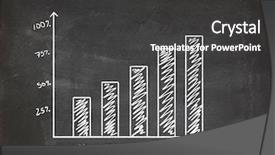  Presentation with chalk board - Colorful PPT theme enhanced with sale minus 85 percent big backdrop and a teal colored foreground.