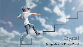  Presentation with career growth - Amazing presentation having growth-business-concept-young-businessman backdrop and a light blue colored foreground