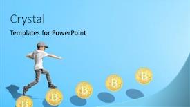  Presentation with career growth - Presentation with growth-business-concept-young-businessman background and a light gray colored foreground