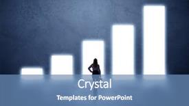  Presentation with growth chart - Beautiful PPT layouts featuring growth chart of profit backdrop and a teal colored foreground