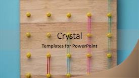  Presentation with growth chart - Presentation enhanced with growth chart or graph made background and a coral colored foreground