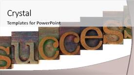  Presentation with old growth - Presentation theme enhanced with growth concept - old letterpress background and a  colored foreground