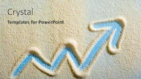  Presentation with business growth - Slide set featuring growth-concept-for-business background and a soft green colored foreground