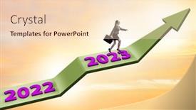  Presentation with new year - PPT layouts enhanced with growth-concept-with-new-year background and a lemonade colored foreground