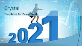  Presentation with growth - Slide set enhanced with growth-concept-with-transition-between background and a arctic colored foreground