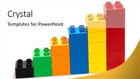  Presentation with diagram - Cool new presentation with child development developing toy - color diagram isolated on white backdrop and a white colored foreground