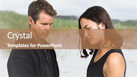  Presentation with difficulty - Theme having growth difficulty - digital composite of loving couple background and a coral colored foreground