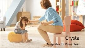  Presentation with peace and calming - Slides enhanced with growth difficulty - female psychologist calming cute little background and a lemonade colored foreground