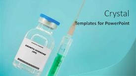  Presentation with hormone - Theme enhanced with growth-hormone-releasing-hormone-ghrh background and a light blue colored foreground