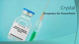  Presentation with hormone - Slide set enhanced with growth-hormone-releasing-hormone-ghrh background and a light blue colored foreground