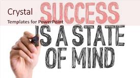  Presentation with mindset - PPT layouts consisting of growth mindset - hand with marker writing success background and a lemonade colored foreground