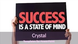  Presentation with mind - Cool new PPT theme with growth mindset - success is a state backdrop and a tawny brown colored foreground