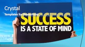 Presentation with growth mindset - Audience pleasing PPT theme consisting of growth mindset - success is a state backdrop and a teal colored foreground
