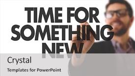  Presentation with time - Amazing PPT theme having growth mindset - time for something new backdrop and a light gray colored foreground