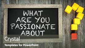  Presentation with growth mindset - Slide set having growth mindset - what are you passionate background and a gray colored foreground