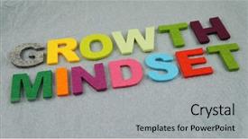  Presentation with mindset - PPT layouts enhanced with growth mindset background and a light gray colored foreground