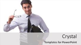  Presentation with blank whiteboard isolated on white - Colorful slides enhanced with growth portfolio - young handsome businessman isolated backdrop and a  colored foreground