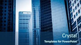  Presentation with china shanghai - Theme enhanced with growth real estate - crowd office building of shanghai background and a  colored foreground