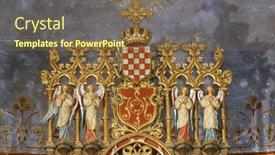  Presentation with dalmatia - PPT layouts consisting of grubisno-polje-croatia-october-01 background and a violet colored foreground