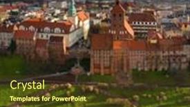  Presentation with amazing - Theme having grudziadz-city-with-amazing-granaries background and a tawny brown colored foreground