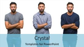  Presentation with indian - Audience pleasing presentation consisting of grumpy - collage of handsome young indian backdrop and a  colored foreground