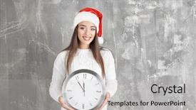  Presentation with clock countdown - PPT theme enhanced with grunge background christmas countdown background and a  colored foreground