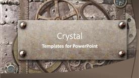  Presentation with old style - Slide deck enhanced with grunge-background-in-steampunk-style background and a gray colored foreground