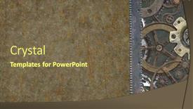  Presentation with old style - Theme featuring grunge-background-in-steampunk-style background and a tawny brown colored foreground