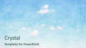  Presentation with retro - Slide deck enhanced with grunge background of blue sky background and a sky blue colored foreground