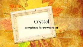  Presentation with autumn leaves - Slide deck featuring women running exercising jogging happy training as part of healthy lifestyle two fit female runners talking happy background and a gray colored foreground