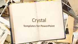  Presentation with old book - Cool new presentation theme with grunge background with old book backdrop and a cream colored foreground