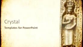  Presentation with khmer - Audience pleasing PPT theme consisting of grunge-background-with-paper-texture backdrop and a cream colored foreground