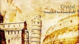  Presentation with michelangelo - PPT layouts having grunge-background-with-paper-texture background and a blonde colored foreground