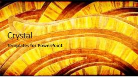  Presentation with aztec - Colorful presentation design enhanced with grunge background with paper texture backdrop and a yellow colored foreground