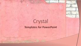  Presentation with old brick wall texture - Presentation theme with grunge-background-with-texture background and a  colored foreground