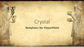  Presentation with iran - Slides having grunge-banner-with-paper-texture background and a blonde colored foreground