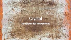 Presentation with metal - Colorful presentation theme enhanced with grunge border - rusty metal plate texture backdrop and a coral colored foreground