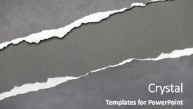  Presentation with torn paper - Amazing PPT layouts having grunge border - torn paper with grey copyspace backdrop and a gray colored foreground