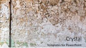  Presentation with wall paint - Slide deck featuring grunge brick wall with burst background and a light gray colored foreground