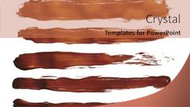  Presentation with ink blot - Slides consisting of grunge-bronze-ink-color-smear background and a coral colored foreground