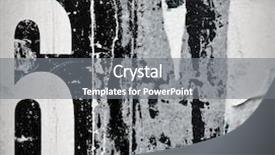  Presentation with posters - Amazing PPT theme having grunge city wall with old backdrop and a gray colored foreground