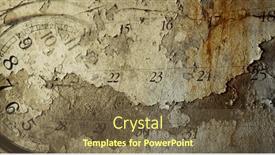  Presentation with clock face - PPT layouts enhanced with grunge-clock-face-and-calendar background and a tawny brown colored foreground