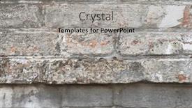  Presentation with brick wall texture - Slides consisting of grunge-dirty-brick-stone-texture background and a  colored foreground