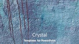  Presentation with abstract blue texture - Colorful PPT theme enhanced with grunge-dirty-texture-wall-abstract backdrop and a teal colored foreground