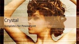  Presentation with old film - Beautiful theme featuring grunge film frame retro shot backdrop and a yellow colored foreground